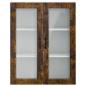 Preview: Küchenwandschrank mit Regal Geräucherte Eiche 80 x 31 x 100 cm