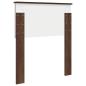 Preview: Kopfteil mit Kopfteil Braun Eichen-Optik 75 cm Holzwerkstoff