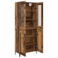 Preview: Highboard Altholz 69,5 x 34 x 180 cm Holzwerkstoff