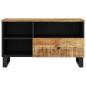 Preview: TV-Schrank 80x33x46 cm Massivholz Mango & Holzwerkstoff