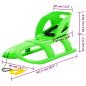 Preview: Schlitten mit Lehne Grün 102,5x40x23 cm Polypropylen