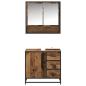 Preview: Badezimmermöbel-Set mit Schubladen 2 pcs Altholz Holzwerkstoff
