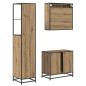 Preview: Badezimmermöbel-Set mit Regal 3 pcs Artisan-Eiche Holzwerkstoff