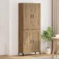Preview: ARDEBO.de - Highboard Artisan-Eiche 69,5 x 34 x 180 cm Holzwerkstoff