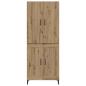Preview: Highboard Artisan-Eiche 69,5 x 34 x 180 cm Holzwerkstoff