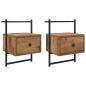 Preview: Nachttisch 2 pcs Altholz 35 x 30 x 51 cm Holzwerkstoff