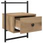Preview: Nachttisch 2 pcs Artisan-Eiche 35 x 30 x 51 cm Holzwerkstoff