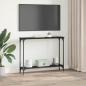 Preview: Konsolentisch mit Regal Schwarz Eichen-Optik 102 x 23 x 15.5 cm