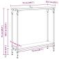 Preview: Konsolentisch mit Regal Altholz 75 x 22,5 x 75 cm Holzwerkstoff