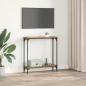Preview: Konsolentisch mit Regal Altholz 75 x 22,5 x 75 cm Holzwerkstoff