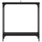 Preview: Konsolentisch mit Regal Schwarz Eichen-Optik 75 x 22,5 x 75 cm