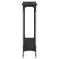 Preview: Konsolentisch mit Regal Schwarz Eichen-Optik 75 x 22,5 x 75 cm