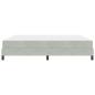 Preview: Boxspringbett mit Matratze Hellgrau 180 x 210 cm Samt