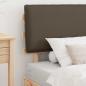 Preview: Bettgestell mit gepolstertem Kopfteil Taupe 90 x 190 cm