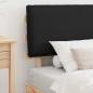 Preview: Bettgestell mit gepolstertem Kopfteil Schwarz 75 x 190 cm