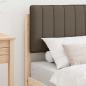 Preview: Bettgestell mit gepolstertem Kopfteil Taupe 80 x 200 cm