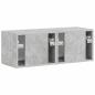 Preview: TV-Wandschrank 2 pcs Beton 60 x 31 x 29,5 cm Holzwerkstoff