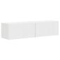 Preview: TV-Wandschrank 2 pcs Weiß 60 x 31 x 29,5 cm Holzwerkstoff