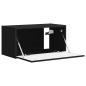 Preview: TV-Wandschrank Schwarz 60 x 31 x 29,5 cm Holzwerkstoff
