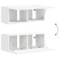 Preview: TV-Wandschrank 2 pcs Weiß 60 x 31 x 29,5 cm Holzwerkstoff