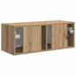 Preview: TV-Wandschrank Kunsthandwerk Eiche 60 x 31 x 29,5 cm