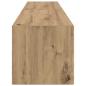 Preview: ARDEBO.de - TV-Wandschrank 2 pcs Kunsthandwerk Eiche 60 x 31 x 29,5 cm
