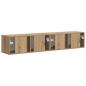 Preview: TV-Wandschrank 2 pcs Kunsthandwerk Eiche 60 x 31 x 29,5 cm