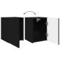 Preview: ARDEBO.de - TV-Wandschrank Schwarz 30 x 31 x 40 cm Holzwerkstoff
