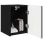 Preview: TV-Wandschrank Schwarz 30 x 31 x 40 cm Holzwerkstoff