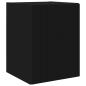 Preview: TV-Wandschrank 2 stk. Schwarz Holzwerkstoff