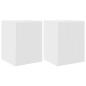 Preview: ARDEBO.de - TV-Wandschrank Wandmontiert 2 pcs Glänzend Weiß 30 x 31 x 40 cm