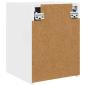Preview: TV-Wandschrank Wandmontiert 2 pcs Glänzend Weiß 30 x 31 x 40 cm