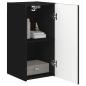 Preview: TV-Wandschrank Schwarz 30 x 31 x 60 cm Holzwerkstoff