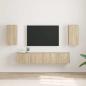 Preview: ARDEBO.de - TV-Wandschrank 2 pcs Sonoma 30 x 31 x 60 cm Holzwerkstoff