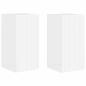 Preview: TV-Wandschrank Wandmontiert 2 pcs Glänzend Weiß 30 x 31 x 60 cm