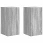 Preview: TV-Wandschrank Wandmontiert 2 pcs Graues Sonoma 30 x 31 x 60 cm