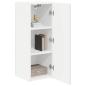 Preview: TV-Wandschrank Wandmontiert Weiß 30 x 31 x 80 cm Holzwerkstoff