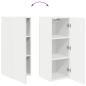 Preview: TV-Wandschrank Wandmontiert Weiß 30 x 31 x 80 cm Holzwerkstoff