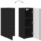 Preview: TV-Wandschrank Schwarz 30 x 31 x 80 cm Holzwerkstoff