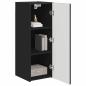 Preview: TV-Wandschrank Schwarz 30 x 31 x 80 cm Holzwerkstoff