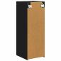 Preview: TV-Wandschrank Schwarz 30 x 31 x 80 cm Holzwerkstoff