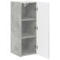 Preview: TV-Wandschrank 2 pcs Beton 30 x 31 x 80 cm Holzwerkstoff