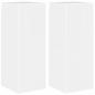 Preview: TV-Wandschrank Wandmontiert 2 pcs Glänzend Weiß 30 x 31 x 80 cm