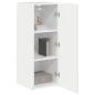 Preview: TV-Wandschrank Wandmontiert 2 pcs Glänzend Weiß 30 x 31 x 80 cm
