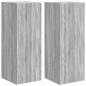 Preview: TV-Wandschrank Wandmontiert 2 pcs Graues Sonoma 30 x 31 x 80 cm