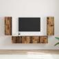 Preview: ARDEBO.de - TV-Wandschrank 2 stk. Altholz Holzwerkstoff