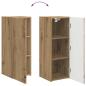 Preview: TV-Wandschrank Wandmontiert Kunsthandwerk Eiche 30 x 31 x 80 cm