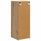 Preview: TV-Wandschrank 2 pcs Kunsthandwerk Eiche 30 x 31 x 80 cm