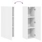 Preview: TV-Wandschrank 30 x 31 x 100 cm Weiß Holzwerkstoff