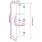 Preview: TV-Wandschrank 30 x 31 x 100 cm Weiß Holzwerkstoff